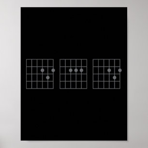 Beste vader ooit vaders dag Shirt gitaar akkoord r Poster