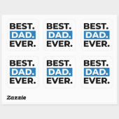 Beste vader ooit vierkante sticker (Vel)