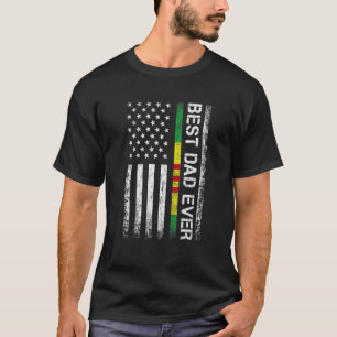 Beste vader ooit Vietnam Veteraan Vlag voor Vader T-shirt
