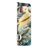 Beste vader ooit: Vissende actie splash Thermosbeker (Geroteerd rechts)