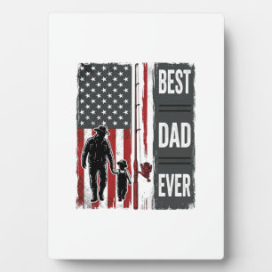 Beste Vader Ooit Vissersvlag Vintage Vector Design Fotoplaat