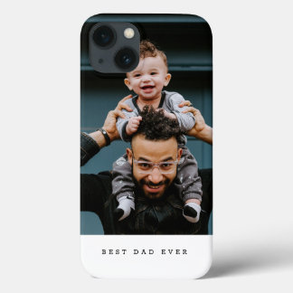 Beste vader ooit volledig foto gepersonaliseerd iPhone 13 hoesje