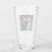 Beste vader ooit volledig foto gepersonaliseerd glas (Achterkant)