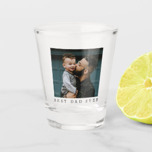 Beste vader ooit volledig foto gepersonaliseerd shot glas