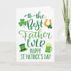 Beste Vader Ooit voor St. Patrick's Dag Kaart