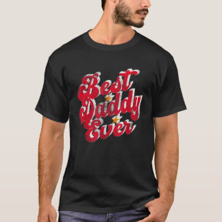 Beste vader ooit voor Vaderdag Daddy retro design T-shirt
