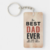 Beste vader ooit Waterverf Vader Dag Sleutelhanger (Voorkant)