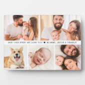 Beste vader ooit! We houden van je Custom Photo ca Fotoplaat (voorkant)