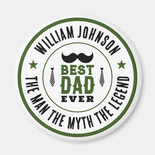 Beste vader ooit  Western Vaderdag Magneet (Voorkant)