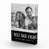 Beste vader ooit | Zwart-wit Fotoblokken (Rechts)