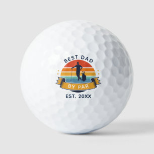 Beste vader op de eerste dag van de dag van de spo golfballen