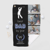 Beste vader op foto 4 golfhanddoek (Insitu)