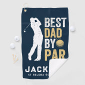 Beste vader op foto golfhanddoek (Insitu)
