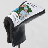 Beste vader op papier Aangepaste foto Happy Vaderd Golfheadcover (3/4 voorkant)