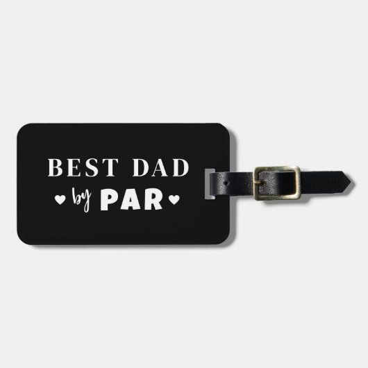 Beste vader op papier bagagelabel (Voorkant horizontaal)