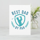 Beste vader op papier bedankkaart (Staand voorkant)