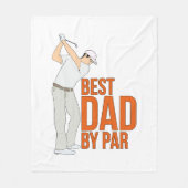 Beste vader op papier fleece deken (Voorkant)