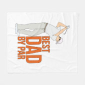 Beste vader op papier fleece deken (Voorkant (Horizontaal))