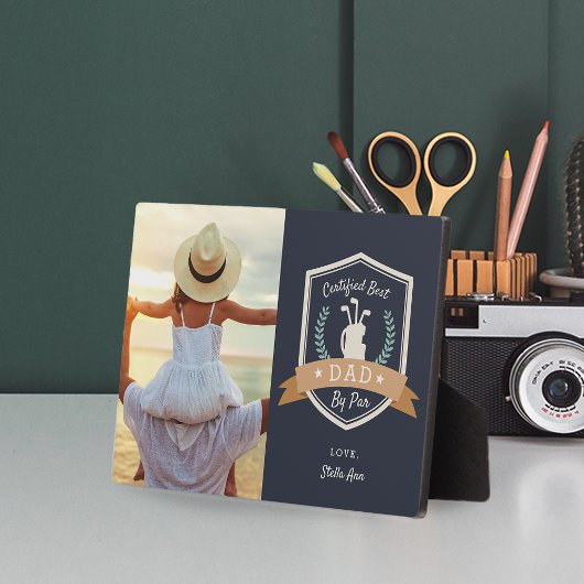 Beste vader op papier | Foto Golf Dad Fotoplaat