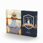 Beste vader op papier | Golf Papa Fotoblokken (Rechts)