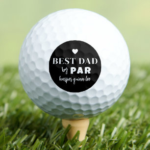 Beste vader op papier golfballen