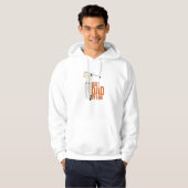 Beste vader op papier hoodie (Voorkant volledig)