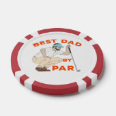 Beste vader op papier poker chips (Enkel)