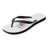 Beste vader op papier teenslippers (Schuin)