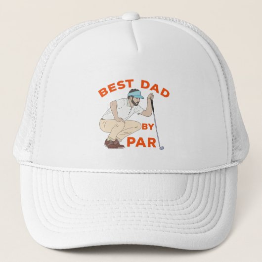 Beste vader op papier trucker pet (Voorkant)