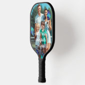 Beste vader op Par Vaderdag Aangepaste Foto Pickleball Paddle (Links)