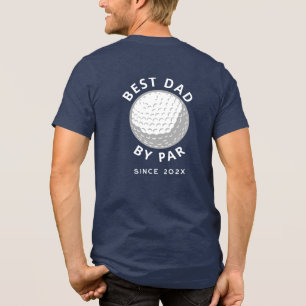 Beste vader op vaderdag Aangepast jaar Tri-Blend Shirt