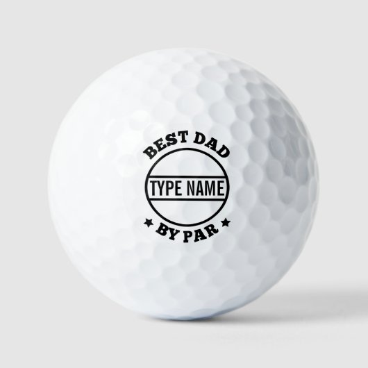 Beste vader op vaderdag aanpassen golfballen (Voorkant)