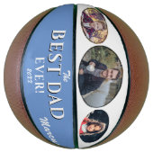 Beste vader op vaderdag Keepslag 3 Foto Basketbal (Verticaal)