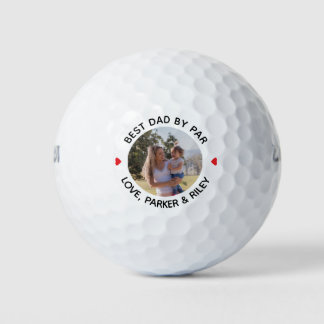 Beste vader op vaderdag persoonlijke foto golfballen