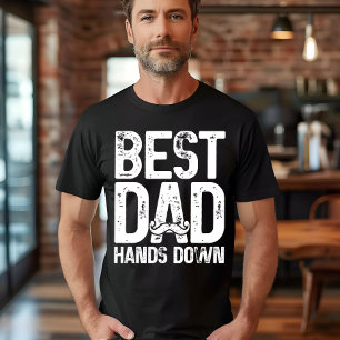 Beste vader overhandigt Kinder ambachtelijke hand T-shirt