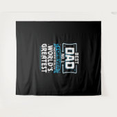 Beste vader papa aller tijden Nummer 1 Wandkleed (Voorkant (horizontaal))