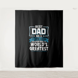Beste vader papa aller tijden Nummer 1 Wandkleed