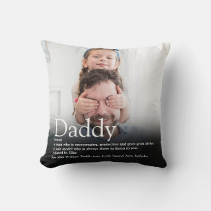 Beste Vader, Papa, Vader Ooit Definitie Foto Kussen