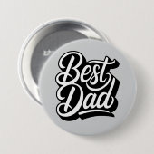 Beste vader ronde button 7,6 cm (Voorkant /achterkant)