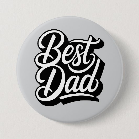 Beste vader ronde button 7,6 cm (Voorkant)