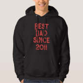 Beste vader sinds 2011 hoodie (Voorkant)
