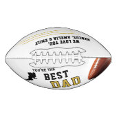 Beste Vader Speler Silhouette Vader Keepsake American Football (Voorkant)