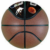 Beste vader speler Silhouette vader Keepsake Foto Basketbal (Rechts)