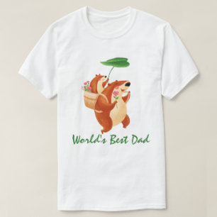 Beste vader ter wereld - Beer en Baby T-Shirt
