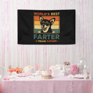 Beste vader ter wereld Ik bedoel vader grappige va Spandoek