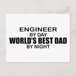 Beste vader ter wereld - Ingenieur Briefkaart