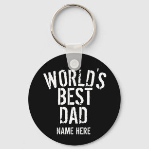 Beste vader ter wereld, opa, personaliseer sleutelhanger