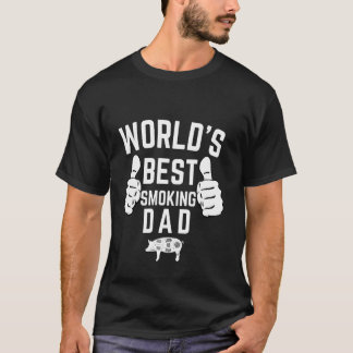 Beste Vader Ter Wereld Vaderdag BBQ Smoker Grap Ge T-shirt
