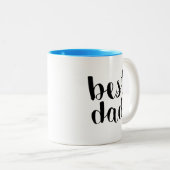 Beste vader tweekleurige koffiemok (Voorkant rechts)