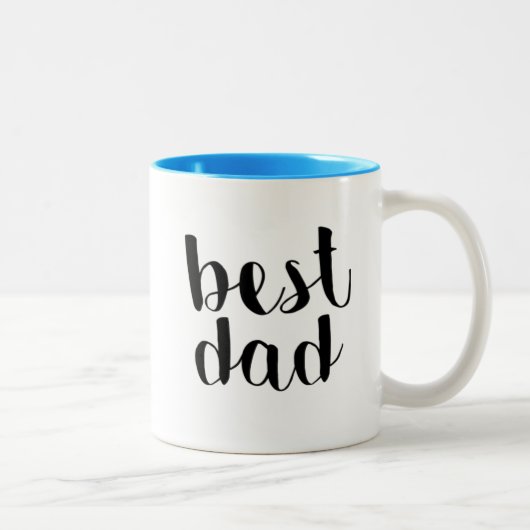 Beste vader tweekleurige koffiemok (Rechts)